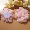 Super Fada Temperamento Gentil Malha Camélia DIY Preguiçoso Casual Presilha de Garra Elástico de Cabelo Broche Roupas Acessórios de Flor