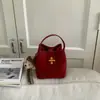 Bolso de Mano Grande con Textura y Estilo para Mujer, Nuevo Modelo 2026, Versátil para el Trabajo Diario, Bolso de Hombro y Cruzado, Bolso Cubo Exquisito
