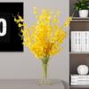 Jarrón de lujo sencillo y ligero de estilo europeo con adornos florales artificiales para sala de estar, comedor, TV, escritorio, accesorios para el hogar.