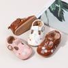 Zapatos de Bebé Multicolor de Moda Primavera Otoño Nuevos Bordados de Flores Zapatos de Cuero para Niños Pequeños Suela de Goma Antideslizante Zapatos Casuales para Bebé