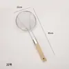 Colador de Acero Inoxidable Extra Grande para Uso Doméstico de Cocina Filtro Malla Fina Anti-Fugas con Mango de Madera Cuchara para Fideos Red de Colador Grande