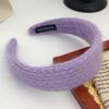 Diadema de Lana Vintage Suave Simple Diadema Tejida Rojo Elegante Presión Cabello Corea del Sur Tocado Borde Ancho Celebridad de Internet Tarjeta para el Cabello para Mujeres