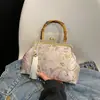 Bolso de Mano Cruzado al Hombro Estilo Chino Bolso Bordado con Perlas Bolso Nuevo Estilo Chino Bolso de Cena Retro Bolso de Mano Bolso de Mujer