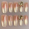 Unhas de Manicure Unhas Usáveis Feitas à Mão Manicure Puro Desejo Patch para Manicure Unhas Postiças Unhas Usáveis Feitas à Mão Unhas de Luxo