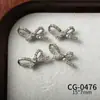 Decorações de Laço com Zircônia para Nail Art, Não Desbota, Unhas Wearable de Luxo Leve, DIY para Capinha de Celular, Laço com Zircônia que Preserva a Cor
