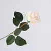 Flores Artificiais de Rosa com Revestimento de Borracha, Novo Estilo, para Decoração de Casa, Buquês de Casamento, Buquês de Flores Artificiais de Rosa de Alta Qualidade