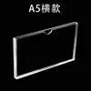 Slot para Cartão Acrílico A4 Placa de Plexiglass Transparente Inserção para Exibição de Documentos, Slot para Exibição de Fotos A6, A5