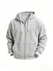 Chaqueta con capucha y cremallera de manga larga de pana para otoño e invierno, estilo europeo y americano, para hombre, casual, holgada, ropa para hombre, sudadera con capucha