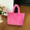 Nuevas Bolsas de Peluche Lindas y Feas-Lindas de Otoño e Invierno para Estudiantes Mujeres, Bolsos de Hombro y Axila Lindos de Dibujos Animados, Bolsas de Regalo