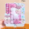 Novo Conjunto de Acessórios de Cabelo para Crianças, Presilhas de Cabelo de Princesa, Enfeites de Cabelo Estilosos para Meninas, Presilhas de Bebê, Elásticos de Cabelo, Faixas de Cabelo