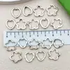 Joias de Liga DIY Flor Oca Coração Contas Pulseira Colar Alça de Celular Contas Espaçadoras Tecelagem Acessórios de Contas