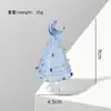 Árbol de Navidad degradado hecho a mano en Zibo regalo de cumpleaños adorno de artesanía en vidrio decoración de Navidad al por mayor