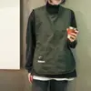Novo Colete Casual Simples de Cor Sólida em Nylon Repelente à Água e Anti-Manchas Estilo Colete de Trabalho Avental Sem Mangas