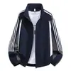 2026 Chaqueta de Bloques de Color Retro Americana Nueva para Hombre Primavera y Otoño Holgada Casual Versátil Moda Cardigan Chaqueta