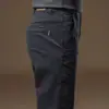Pantalones casuales al por mayor transfronterizos para hombre, estilo fino de primavera y otoño, nuevos pantalones rectos de corte slim para negocios, pantalones versátiles de moda para hombre