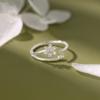 Anillo de Loto de Plata Pura S999 Anillo de Loto Anillo de Flor de Lujo Ligero de Nicho para Mujer Anillo Abierto Anillo para el Dedo Índice Pulsera para Mejor Amiga
