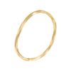 Pulsera de acero de titanio chapada en oro de 18 quilates, diseño nicho, línea retorcida, boca a presión, personalidad, moda, pulsera simple B232362