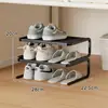 Estante divisorio para zapatero, estante divisorio para zapatero, armario divisorio de dormitorio, estante de almacenamiento de doble capa, solución de almacenamiento de zapatos