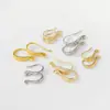 Ganchos de Orelha e Brincos de Ouro 14K com Padrão de Preservação de Cor, Brincos DIY Feitos à Mão, Porta-Contas, Pinos de Orelha, Materiais e Acessórios para Joias de Orelha