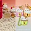 Pingente de bolo pequeno de ouro puro 999 "Paz e Alegria", série gatinho de pelúcia com cordão, um presente promocional para lojas de ouro