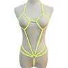 Lencería Sexy Mini Traje de Baño Traje de Baño de una Pieza Traje de Baño Sexy Transparente de una Pieza Bikini de Tres Puntos Traje Europeo y Americano