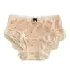 Pantis de encaje de 10A para mujer, seda de hielo, transpirables, cómodos, amigables con la piel, tallas grandes, pantis de triángulo, pantis de encaje para mujer, lunares de puro deseo