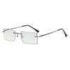 Lentes de Lectura sin Montura con Corte Diamante para Mujeres de Mediana Edad y Mayores, Lentes de Lectura Anti Luz Azul, de Alta Gama, Ligeros y que No Presionan para Mujeres