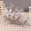 Poke Poke Le Adornos Hechos a Mano de Fieltro de Lana Accesorios Creativos para Fotografía Manualidades Adornos de Alce Navideño Salida de Fábrica