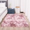 Alfombra con estampado tie-dye de Amazon para dormitorio, sala de estar, estudio, alfombra de poliéster y lana de seda con degradado, disponible en stock.