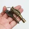 Pito de grifo de latón colgante para llavero de coche, collar con pito de supervivencia para exteriores para hombres y mujeres, colgante para bolsa