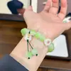Pulsera de Gato con Pata Linda, Gato de la Fortuna, Estilo Chino, Flor de Durazno, Carpa, Pulsera de Perlas para Estudiante, Dedo Suave, Juego Cultural, Pulsera de la Fortuna