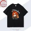 Mercancía de Genshin Impact: Camiseta de Manga Corta de Algodón Mawika para Estudiantes Hombres y Mujeres, Ropa de Cosplay de Anime, Talla Grande de Media Manga