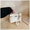 Bolso coreano de estilo fresco dopamina Otoño 2025 Moda Bolso cruzado simple con patrón de lichi para mujer
