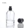 Botellas de Perfume de 50 ml en Stock al por Mayor, Productos de Vidrio, Botellas Reutilizables, Botellas de Vidrio con Hombro Inclinado, Botellas de Recarga para Perfume, Atomizador de Niebla Fina