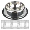 Tazón de acero inoxidable para comida de mascotas con base antideslizante, tazón para perros, tazón para gatos, tazón grueso para mascotas, tazón de alimentación para gatos y perros, venta al por mayor de suministros para mascotas