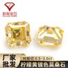 Piedra Moissanita Ace de Forma Especial Amarillo Limón Cuadrada Biselada Color Plano Carat Moissanita de Forma Especial al por Mayor