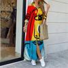 EBay Aliexpress 2022 Primavera y Otoño Nueva Moda para Mujer Camisa Estampada de Manga Larga Falda Vestido Largo Posicionamiento Flor