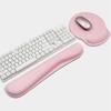 Set de Soporte para Muñecas de Espuma Viscoelástica para Mouse Pad y Teclado, Almohadilla para Muñecas Mecánica para Escritorio de Computadora, Antideslizante, Escritorio de Oficina