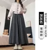 Pantalones Falda de Arroz Glutinoso para Mujer, Adelgazantes, Casuales, Holgados de Línea A, Estilo Yamamoto, Pantalones de Pierna Ancha Relajados, de Cintura Alta, Adecuados para Primavera y Otoño