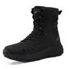 47 botas de combate talla grande, botas tácticas de entrenamiento marrones, botas de combate con cordones para hombre, botas de combate de gamuza, zapatos para senderismo y montañismo, botas de seguridad