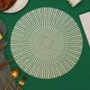 Nuevo patrón de explosión manteles individuales de PVC posavasos aislamiento térmico tapete para tazón lavado antiquemaduras creativo tapete de mesa color sólido moda simple