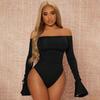 Amazon Transfronterizo Ropa de Mujer Estilo Sexy Europeo y Americano Mono Otoño e Invierno Nuevo Ajustado Cómodo Mono Controlador de Vientre