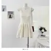 Vestido Camisola de Punto Calado con Escote en U sin Mangas Pure Desire Verano 2026 Nuevo Ajustado Favorecedor de Corte A para Figuras Pequeñas