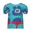 Camiseta de Manga Corta de Mismo Estilo para Mujer Verano Delgada Estampada Gama Alta Serie Me de Miyake Tops Plegados para Mujer