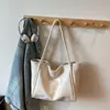 Bolsa Tote Casual Portátil de Hombro o Axila de Color Sólido de Gran Capacidad Retro de Nicho Nuevo Otoño 2025 para Mujer