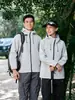 Chaqueta Suave Softshell Impermeable Cortavientos Transpirable con Capucha para Primavera/Otoño para Hombres y Mujeres, Ropa de Trabajo para Montañismo, Logo Personalizado