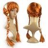 Comercio electrónico transfronterizo en stock vestido de Anna Aisha de hielo y nieve peluca trenzas accesorios fiesta trenzas dobles