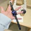 CorreaAplicable a la correa del iwatch Apple S12 de cuero vintage con hebilla C, correa de muñeca de moda de lujo ligero para mujer