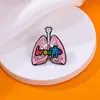 Popular Europeu e Americano Desenho Animado Fofo Criativo Liga Metálica Série Coração Broche Personalizado Bolsa Joia Emblema em Forma de Coração