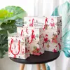 Sacolas de Presente de Natal Sacolas de Tote para Véspera de Natal Papel Desenho Animado Papai Noel Rena Sacolas para Embalagem de Presente Atacado